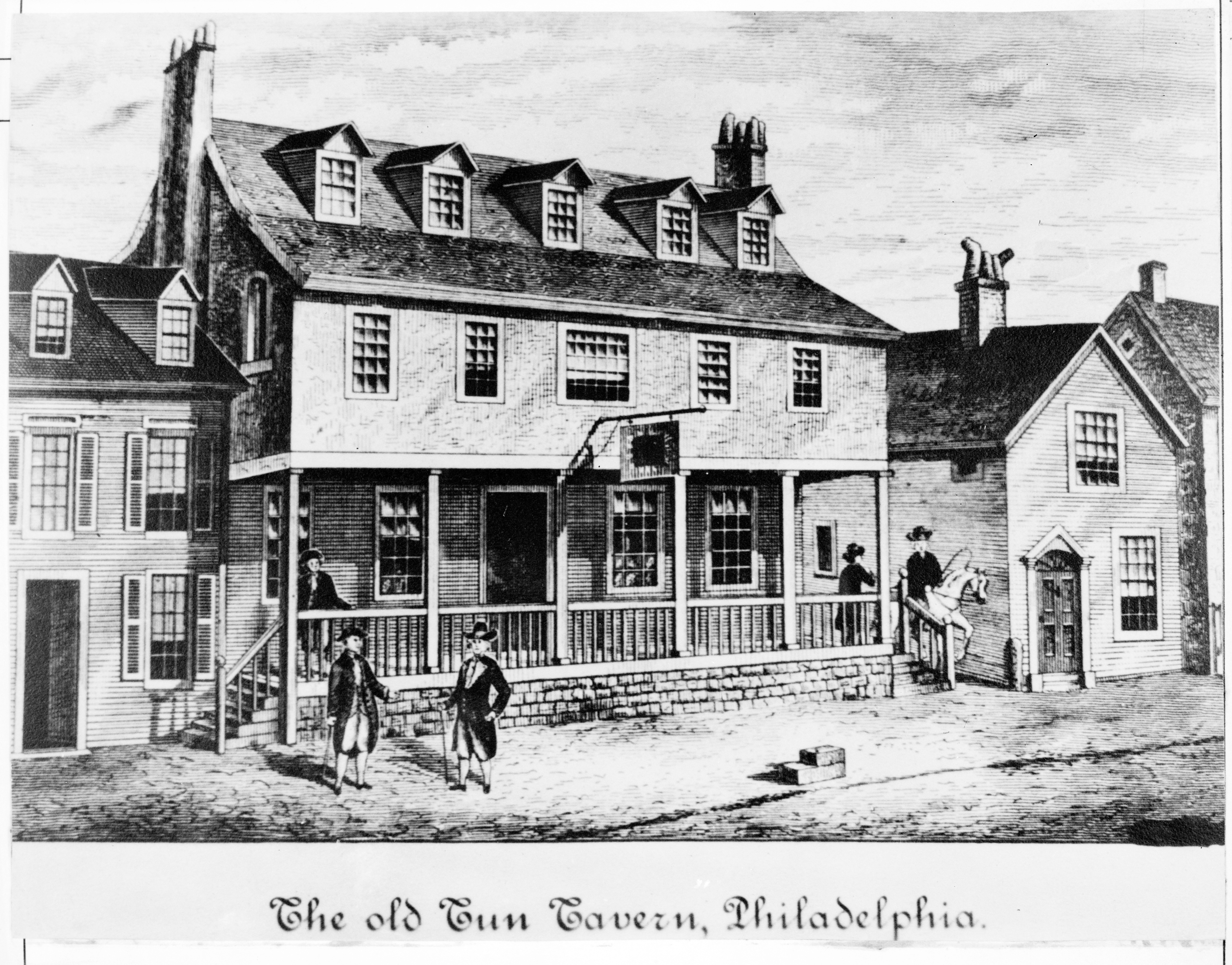 The old Tun Tavern, Philadelphia